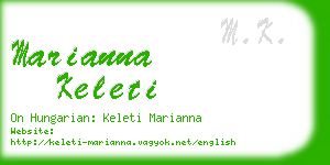 marianna keleti business card